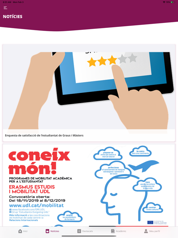 UdL APP iPad screenshot 4 - Education app