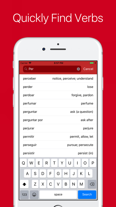 Portuguese Verb Conjugator Pro Screenshot