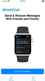 wristchat for facebook iphone screenshot 2