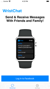 WristChat for Facebook screenshot
