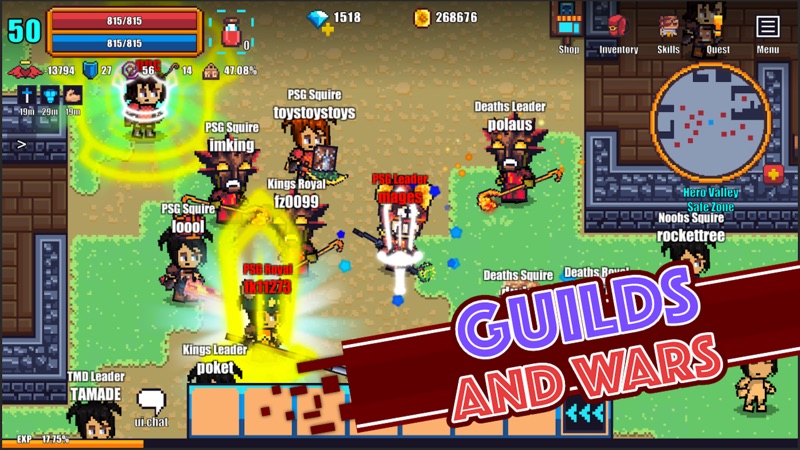 Pixel Knights Online - MMORPG screenshot 1