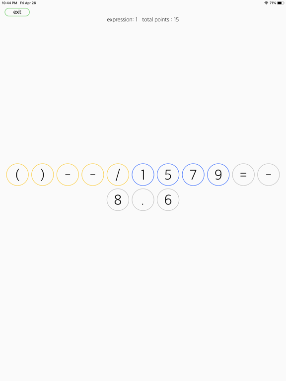 Screenshot #5 pour MathMate - expression puzzle