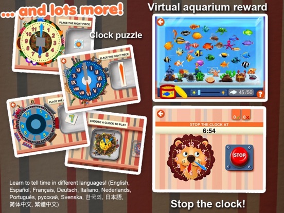 Interactive Telling Time Pro iPad screenshot 5 - Education app