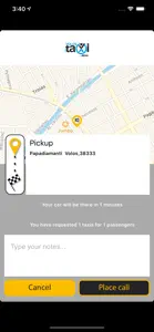 Volos Taxi screenshot #3 for iPhone