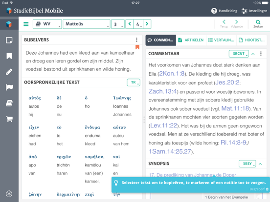 StudieBijbel iPad app afbeelding 1
