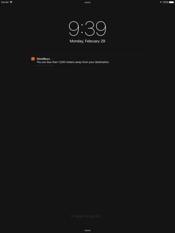 OmniBuzz - Bus Alarm iPad screenshot 4 - Navigation app