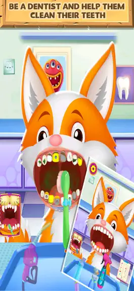 Game screenshot Crazy Animals Dentist Clinic! apk