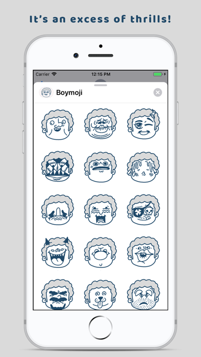 Boymoji - Cartoon Sticker Pack screenshot 4