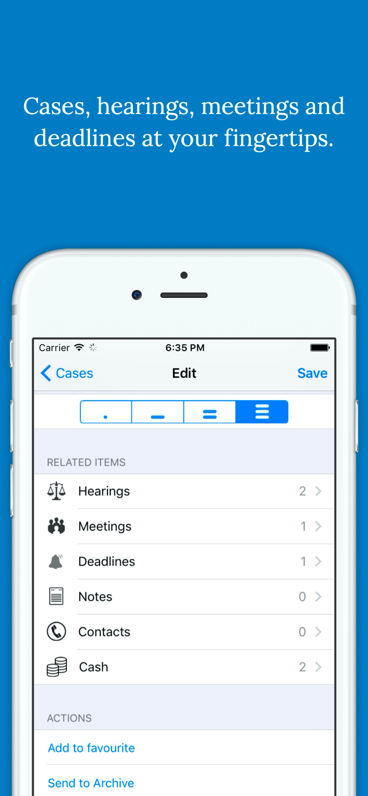 Lawyer's Planner for iPhone screenshot 3