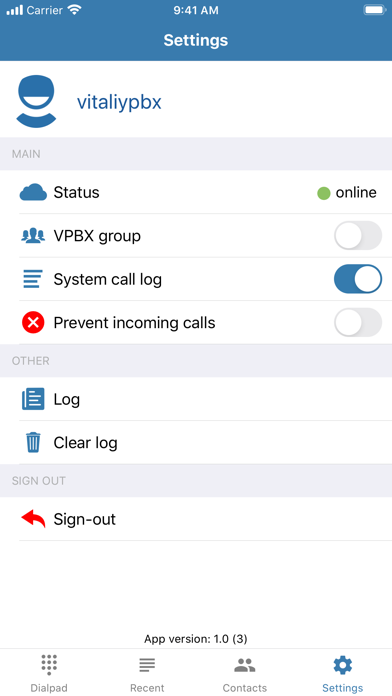 SIPNET - cheap calls Screenshot