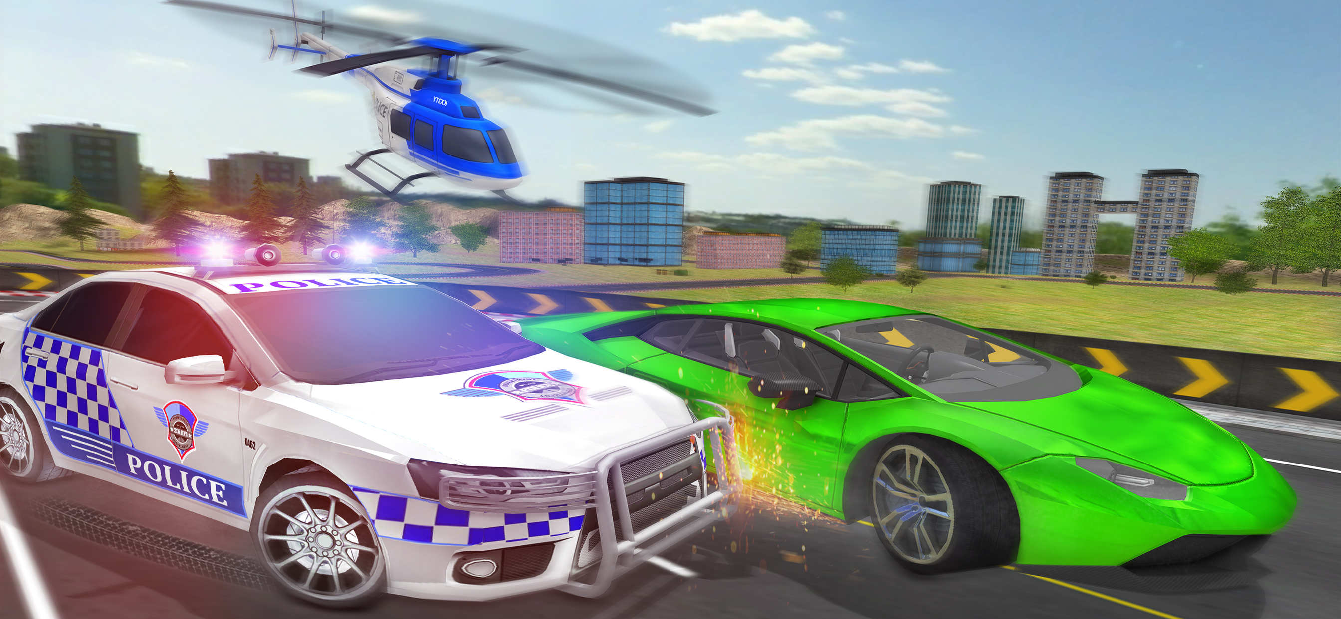 Police Escape Car Driver