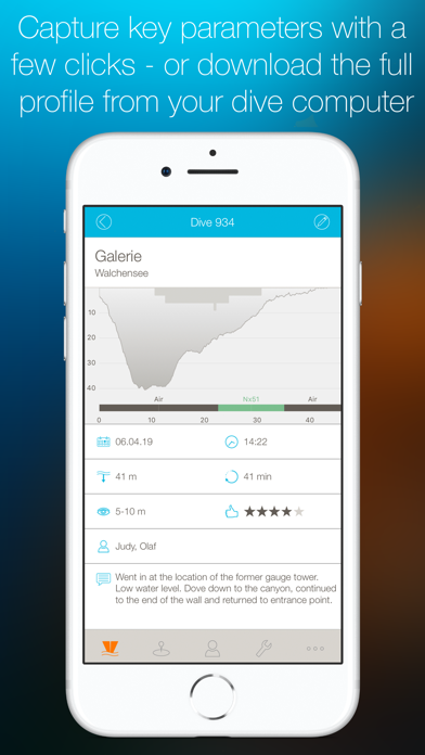 BLUU divelog screenshot 2