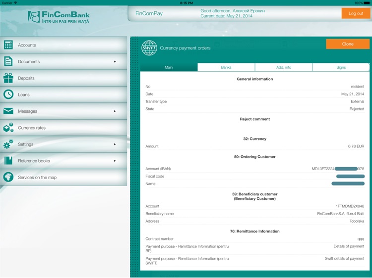 FinComPay Business for iPad