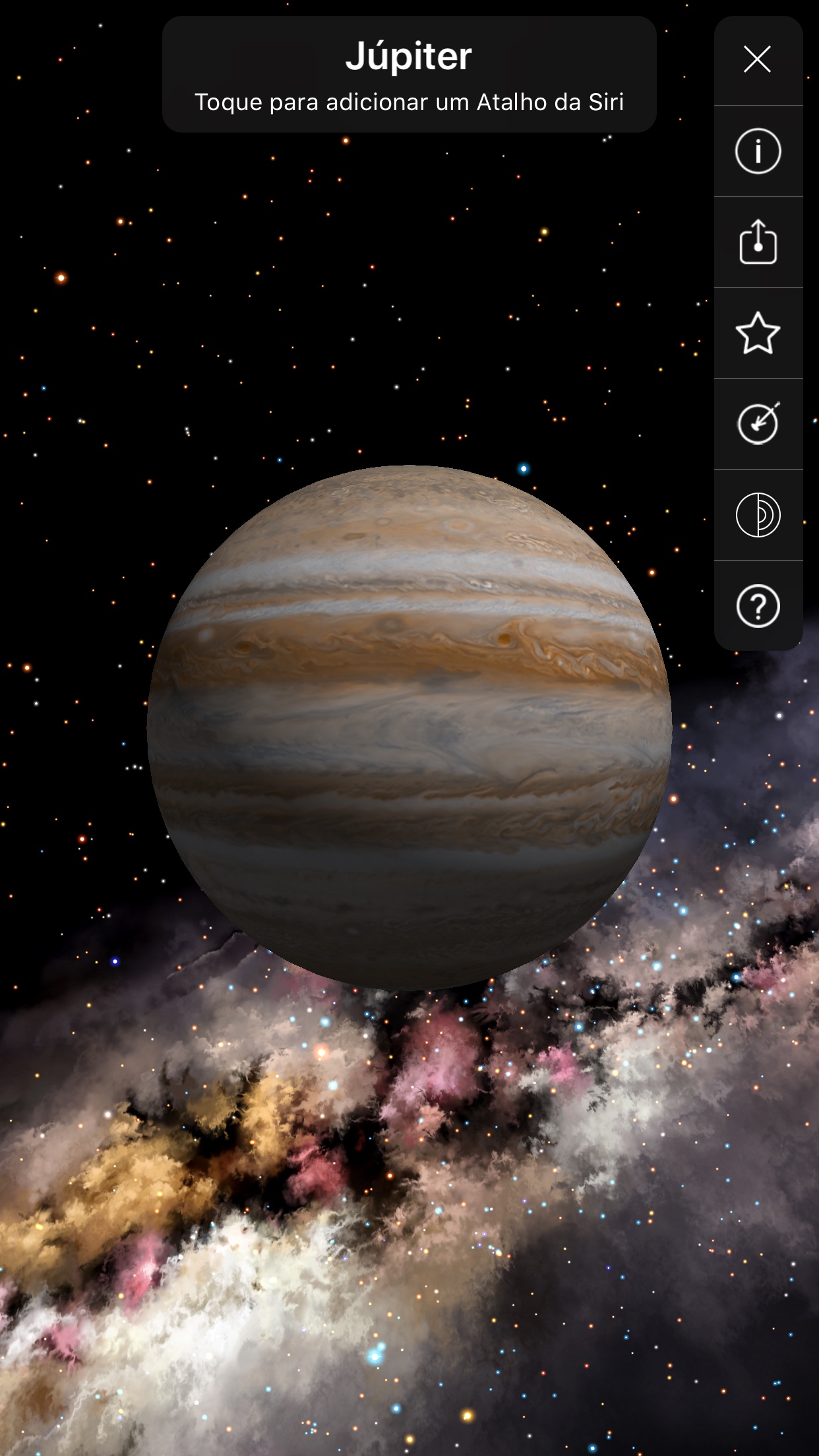 Screenshot do app Night Sky