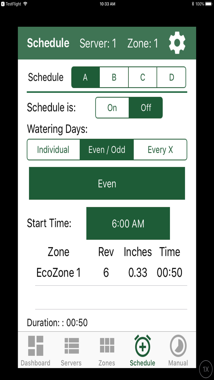 IrriGreen EcoZone Genius App