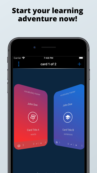 M&I German Vocabulary Trainer app screenshot