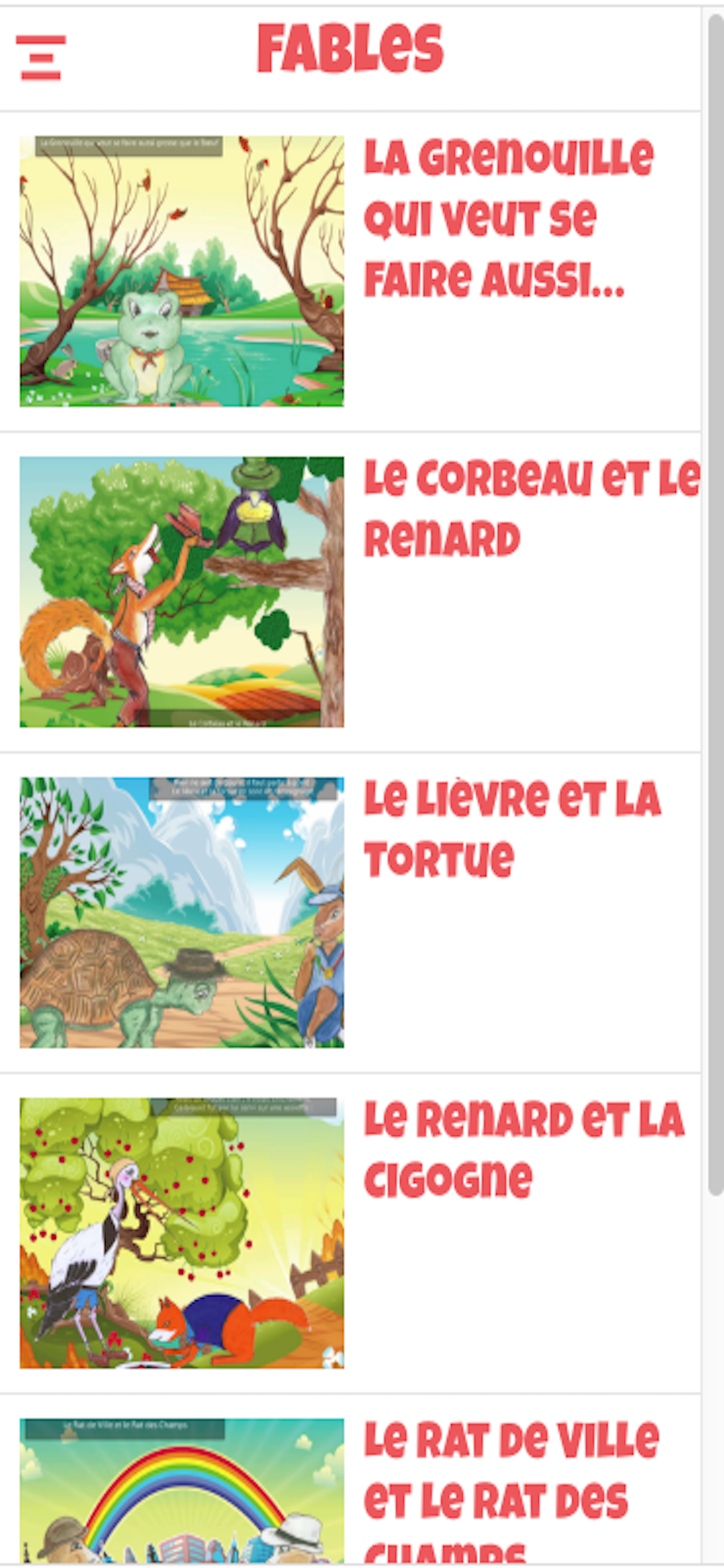 Contes et Fables screenshot 2