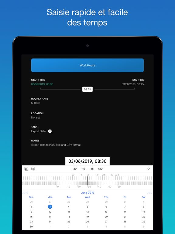 Screenshot #6 pour WorkHours: Time Tracker