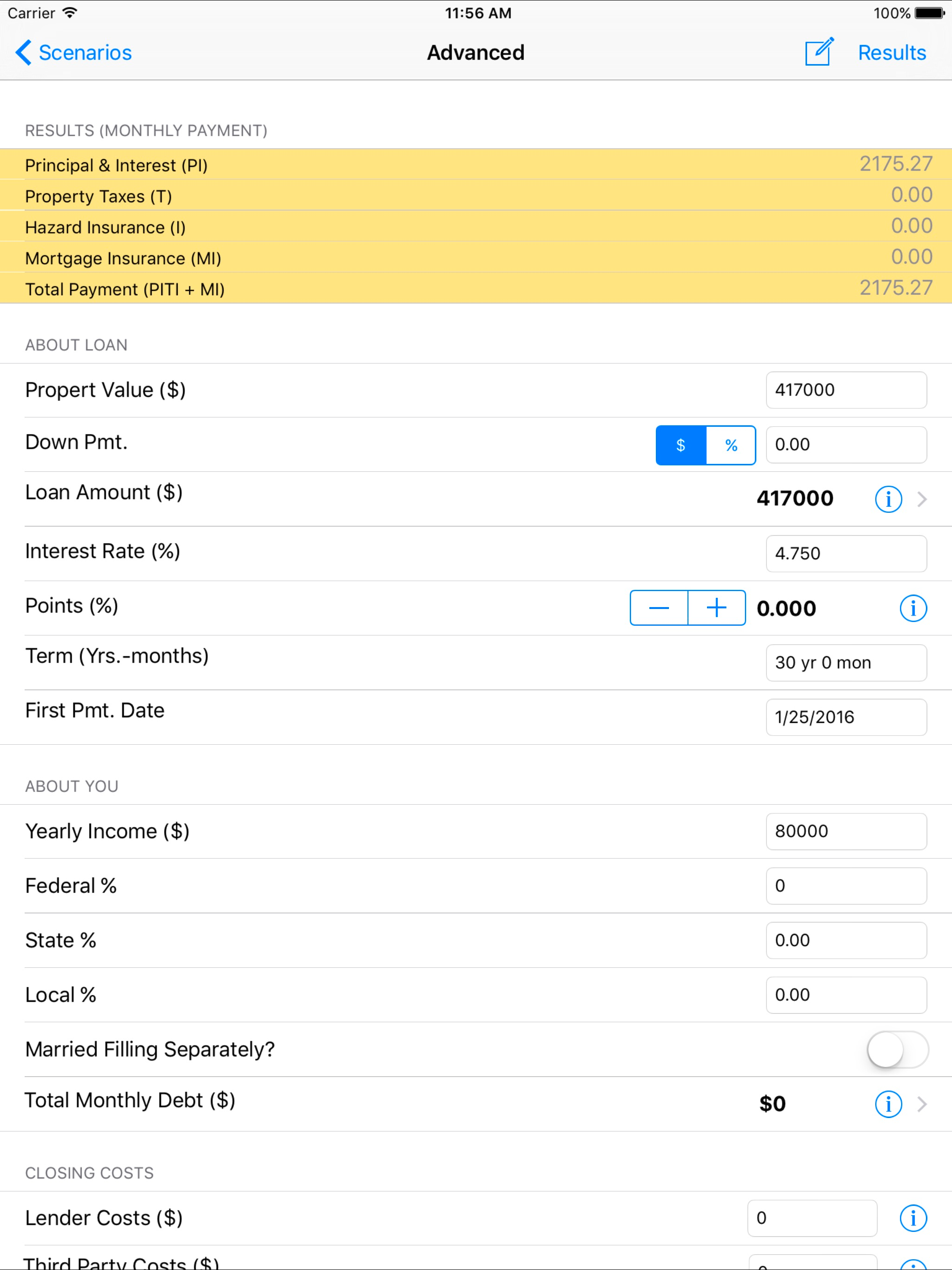 Loan Calculator & Tax Savings