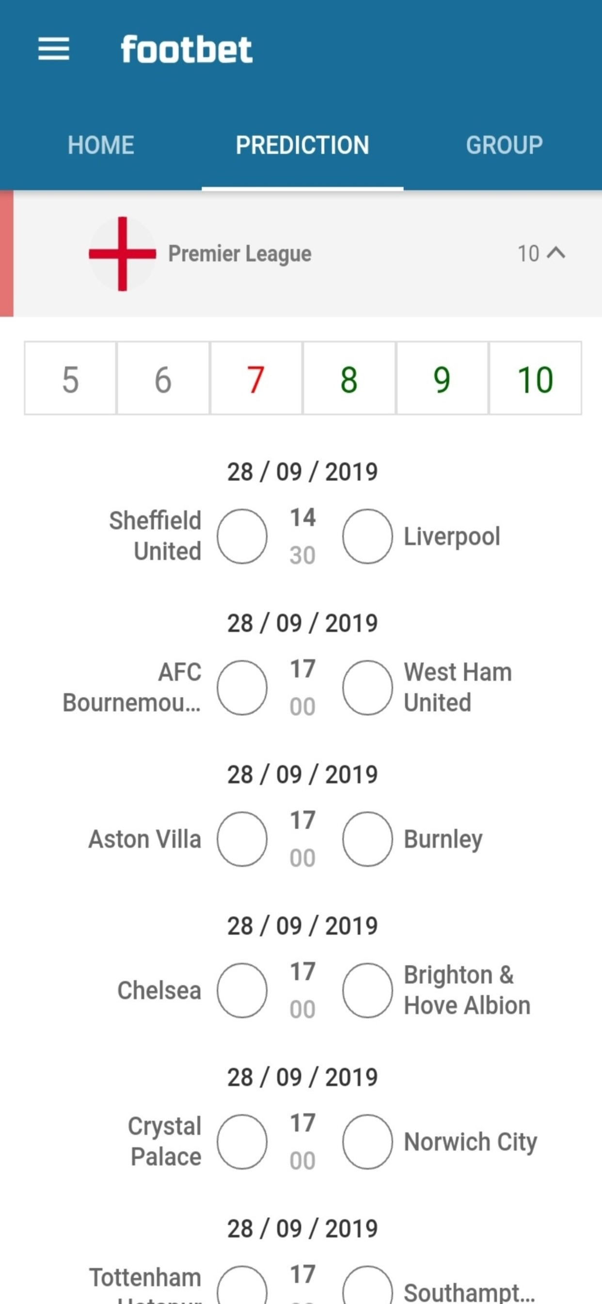 Footbet screenshot 3