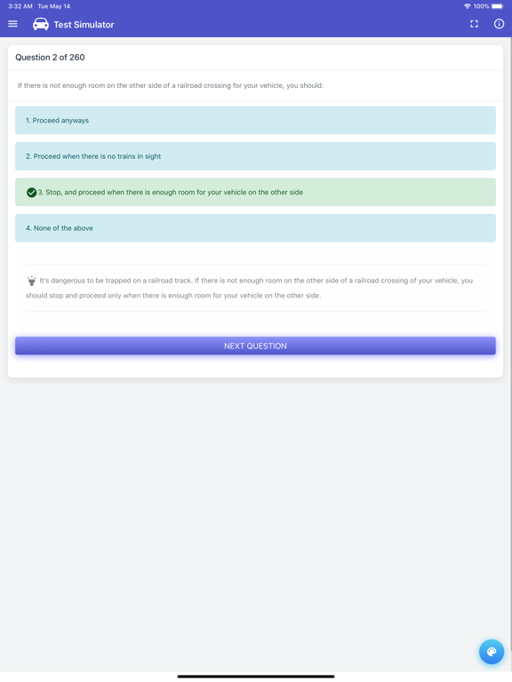 VA DMV Test iPad screenshot