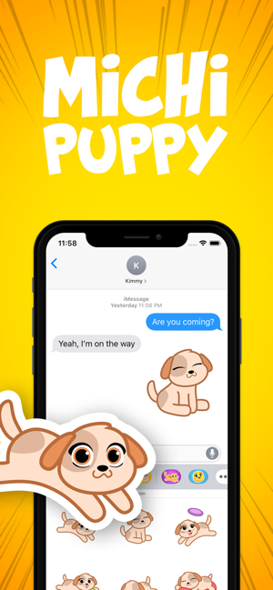 Michi Puppy- Cute Dog Stickers