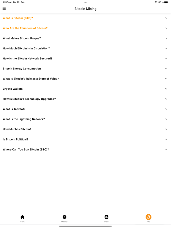 Bitcoin Mining CH iPad screenshot 8 - Finance app