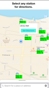 Bike Stations Madison screenshot