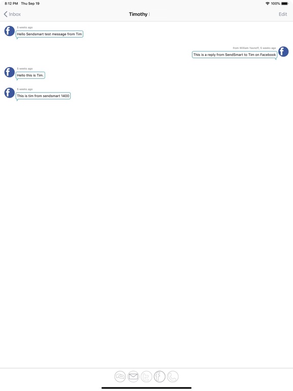 SendSmart iPad screenshot 2 - Business app