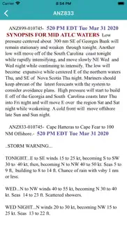 noaa marine forecast & weather iphone screenshot 4