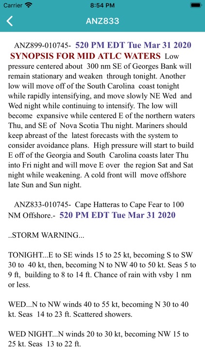 NOAA Marine Forecast & Weather screenshot-3