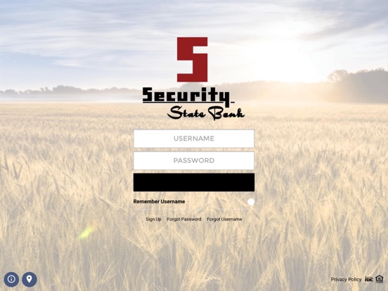 Security State Bank Scott City iPad screenshot 1 - Finance app