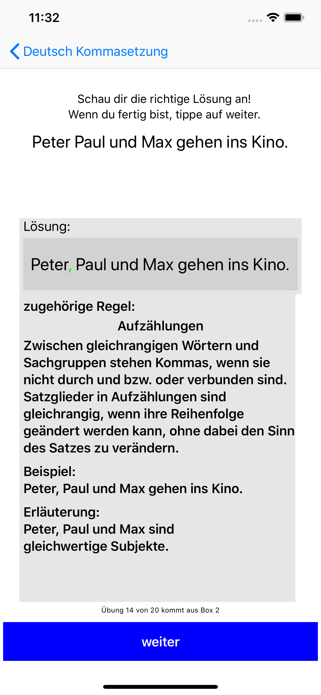 Kommasetzung Grundschule screenshot 5