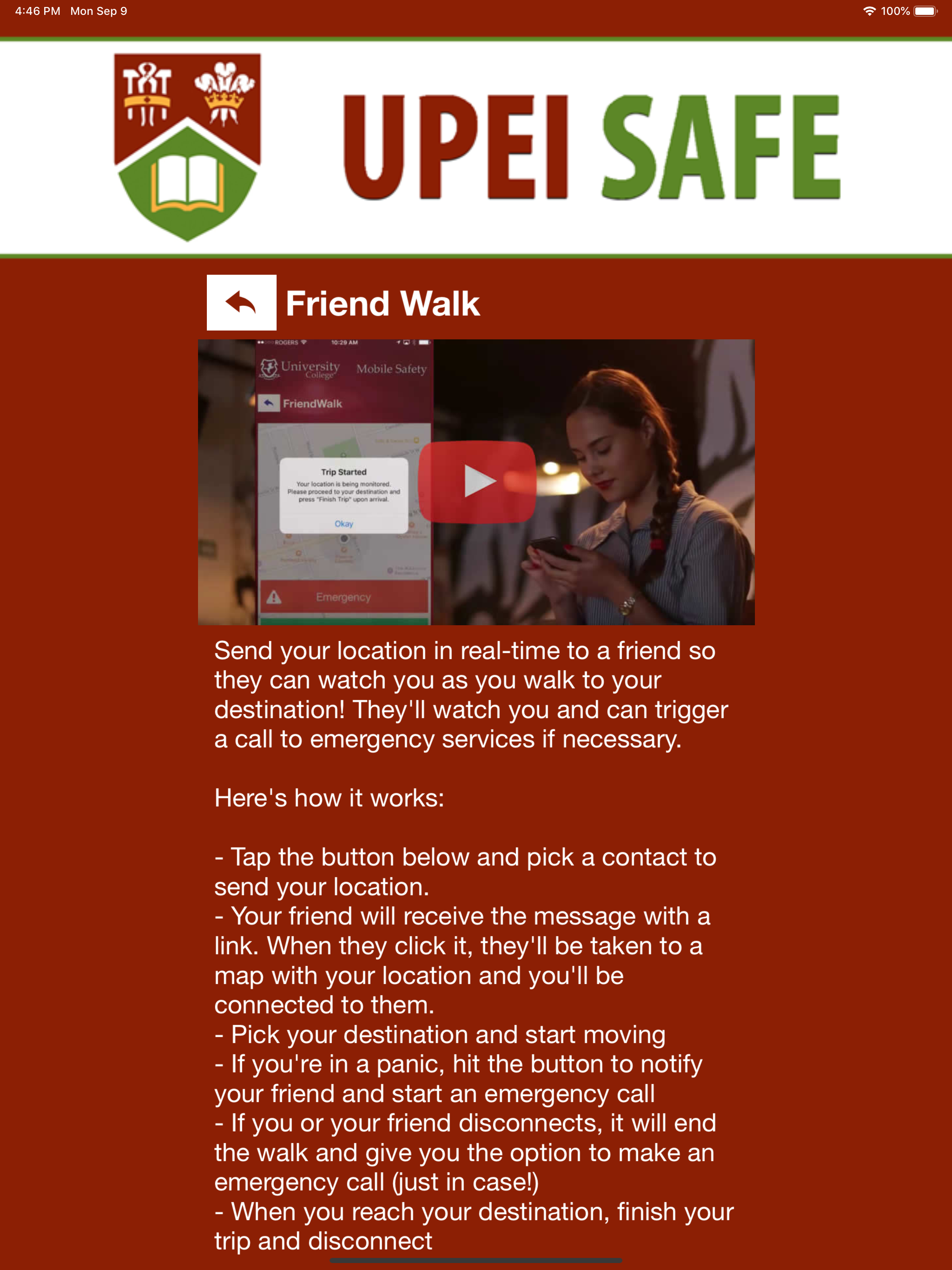UPEI SAFE screenshot 11