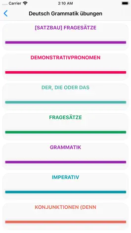 Game screenshot German Grammar A1-A2-B1-B2 apk