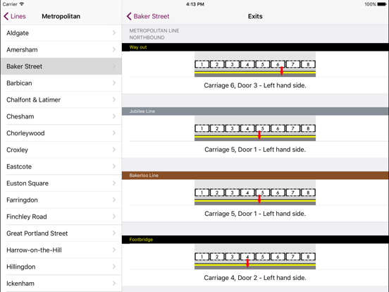 Screenshot #6 pour Tube Exits by Station Master