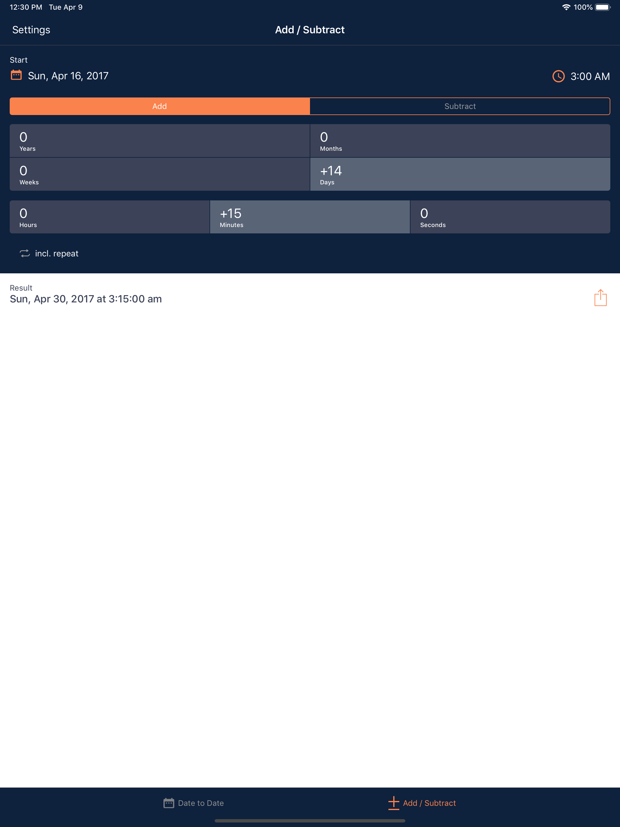 Time & Date Calculator screenshot 9
