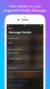 Messages Augmented Reality screenshot