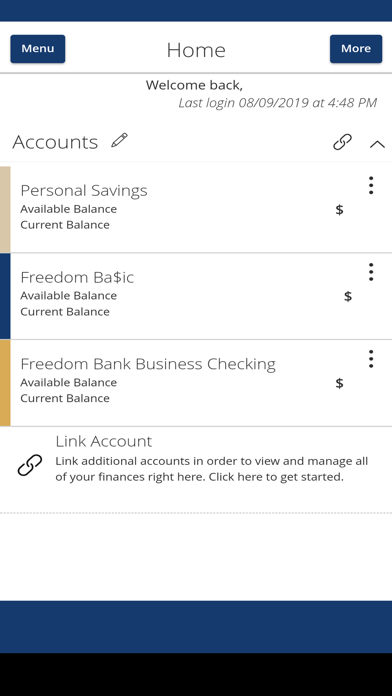 The Freedom Bank of Virginia Screenshot