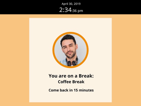 Time Tracker Kiosk by eBillity iPad screenshot 4 - Business app