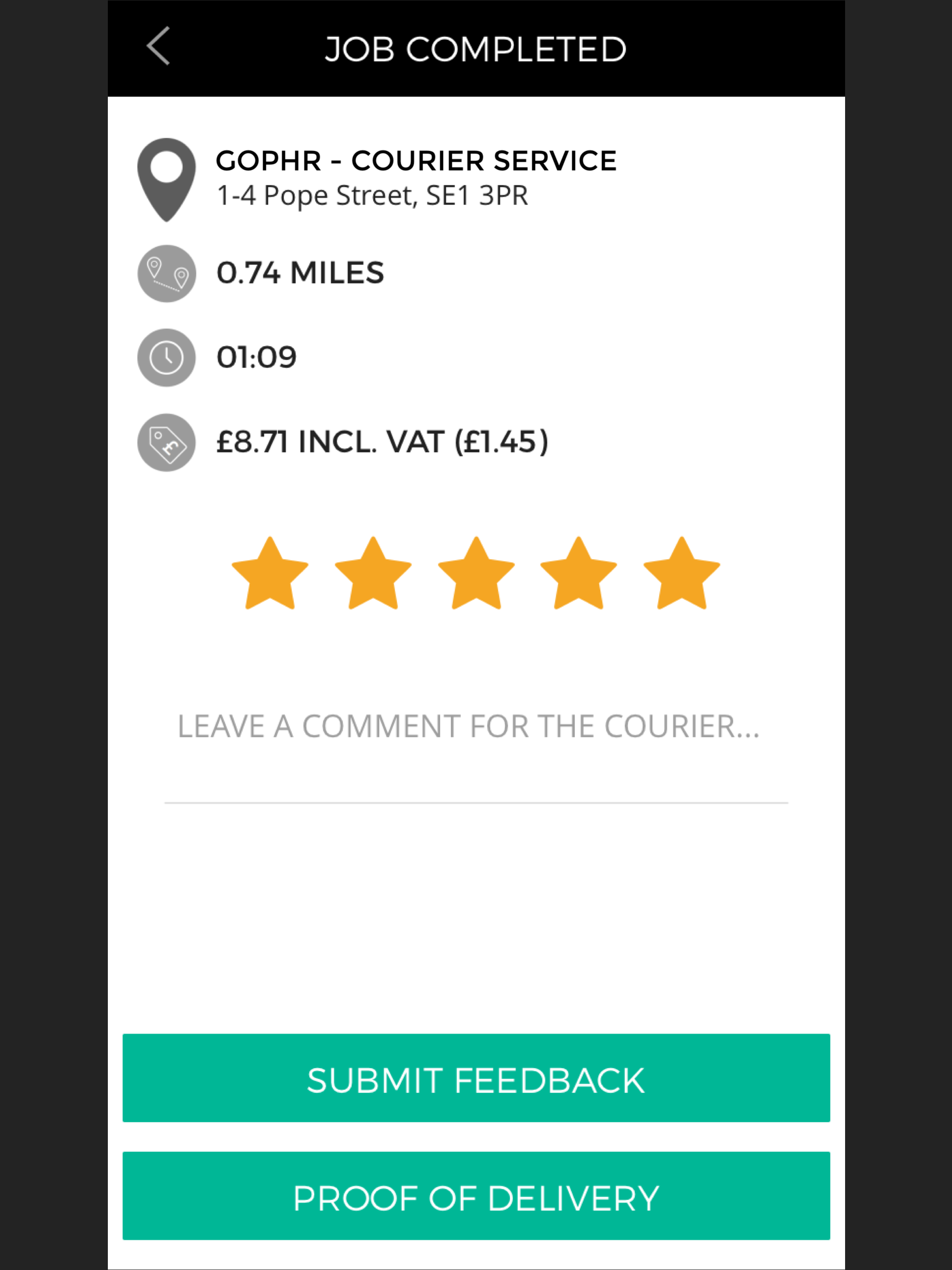 Gophr: Courier Delivery