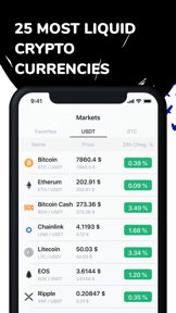 Bitcoin exchange simulator screenshot