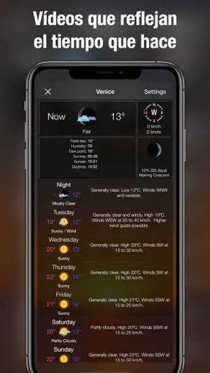 Captura de pantalla de El Tiempo HD Live - Pronóstico en iPhone 4