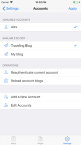 BlogTouch for Wordpress.com screenshot