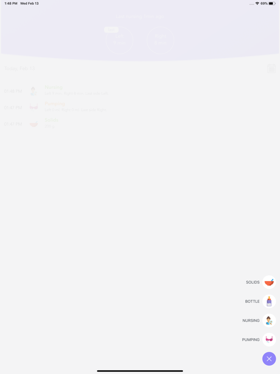 Screenshot #5 pour Breast feeding app+