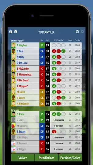 Captura de pantalla de Football Chairman Pro en iPhone 4