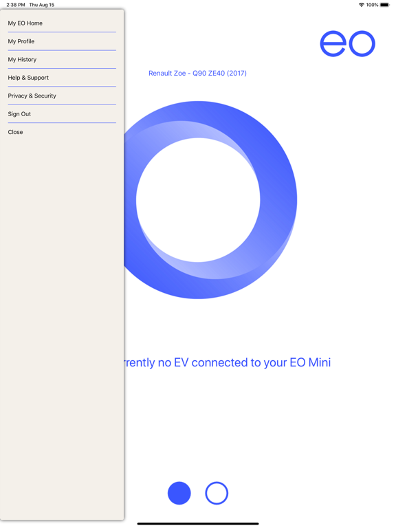 EO Smart Home iPad screenshot 3 - Travel app