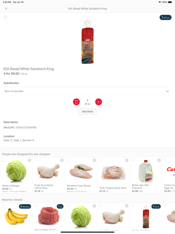 Carlie C's iPad screenshot 2 - Shopping app