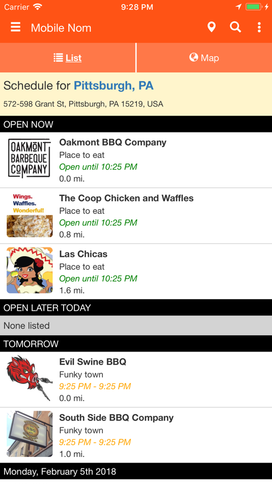 Mobile Nom - Food Truck Finder - 5.0.0 - (iOS)