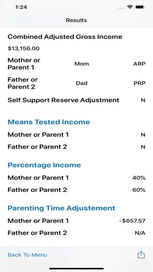 Child Support Calculator of TN screenshot 4